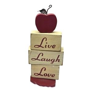 Apple Live Laugh Love decoration stand